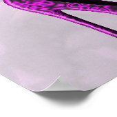 Lila Liebe Schuhe Stiletto Fashion Poster (Ecke)