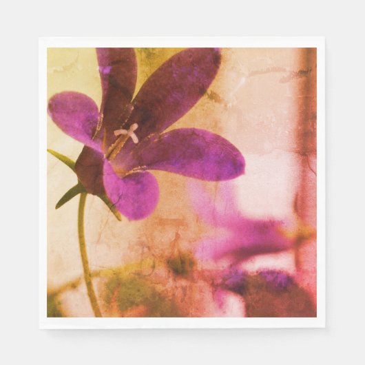 Lila Liebe Serviette (Vorderseite)