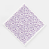 Lila Liebe Serviette (Ecke)