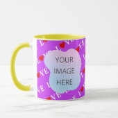 Lila LIEBE Tasse (Links)