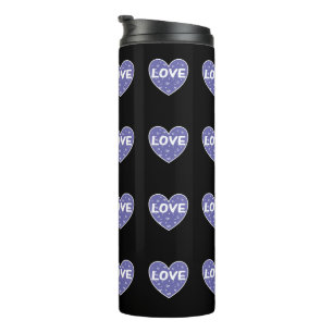 Lila Liebe Thermosbecher