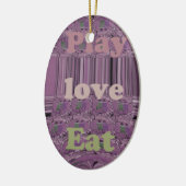 Lila Lieben & Spielen Essen Afrika Süd Traditionel Keramikornament (Links)