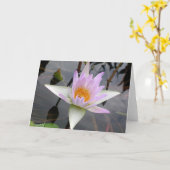 Lila Liftkarte Karte (Gelbe Blume)