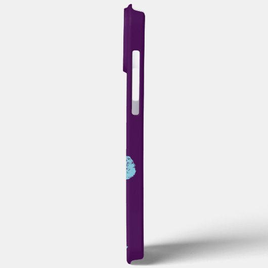 lila Light Blue Monarch Schmetterlinge Case-Mate iPhone Hülle (Rückseite / Links)