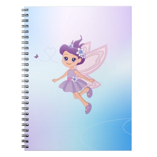 "Lila & Light Blue Notebook" Notizblock (Vorderseite)