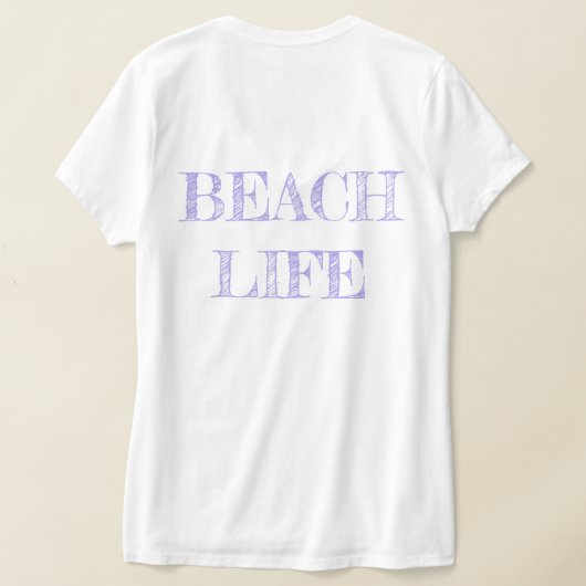 Lila Lighthouse Vneck Tshirt Light Lavender (AblageHinten)