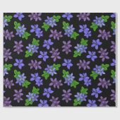 Lila Lignum-Vitae-Blume in Jamaika Gemustert Geschenkpapier (Flach)