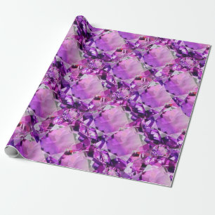 LILA LILA AMETHYST FEBRUAR-EDELSTEIN BIRTHSTONE GESCHENKPAPIER