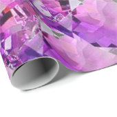 LILA LILA AMETHYST FEBRUAR-EDELSTEIN BIRTHSTONE GESCHENKPAPIER (Rolleneckpunkt)