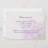 Lila Lila auf alten Noten Einladung (Rückseite)