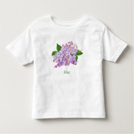 Lila lila botanische Aquarellfarbe Kleinkind T-shirt