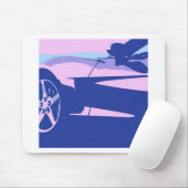 Lila Lila Corvette Mousepad (Mit Mouse)