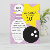 Lila lila einladung (Stehend Vorderseite)