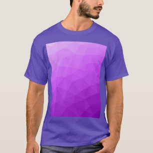Lila Lila-Farbenverlauf geometrisches Maschenmuste T-Shirt