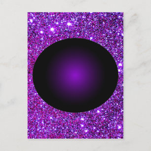 Lila Lila funkelnde optische Illusion Kunst Postkarte