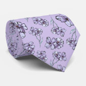 Lila-lila Halsband Krawatte (Gerollt)