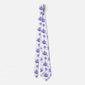 Lila-lila Halsband Krawatte (Rückseite)