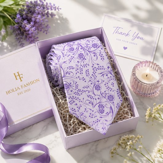 Lila-lila Halsband Krawatte