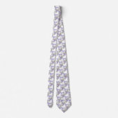 Lila-lila Halsband Krawatte (Rückseite)