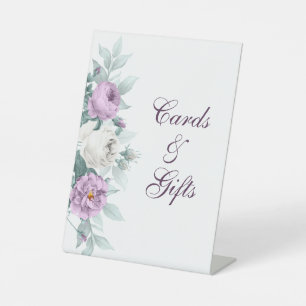 Lila-lila Hochzeitspodest-Schild Sockelschild