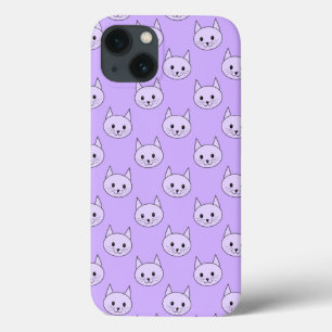 Lila lila Katzenmuster Case-Mate iPhone Hülle
