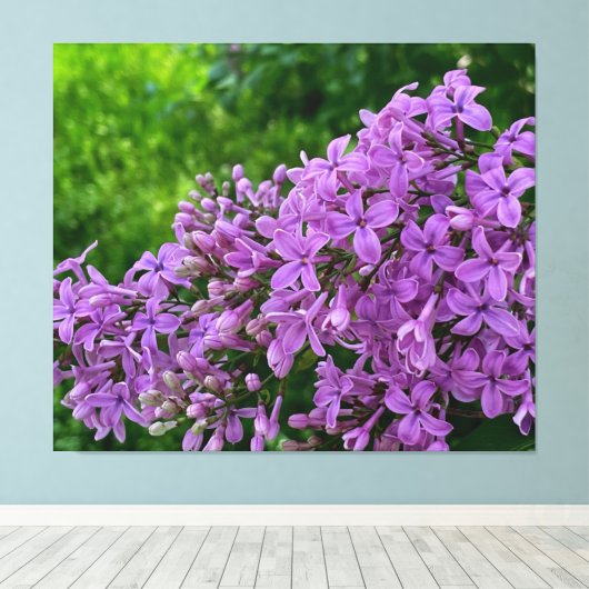 Lila Lila romantisches lila Foto Leinwanddruck (Insitu (Holzboden))