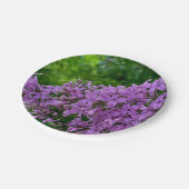 Lila Lila romantisches lila Foto Pappteller (Schrägansicht)