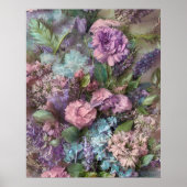 Lila lila rosa Blume schönes Poster (Vorne)