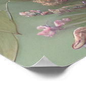 Lila lila rosa Haufen Blume schön Poster (Ecke)