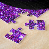 Lila lila Schein-optische Illusions-Kunst Puzzle (Seite)