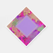 Lila, lila und goldener Marmor Serviette (Ecke)