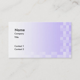 Lila lila und weiße Quadrat-Muster Visitenkarte