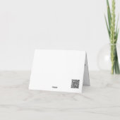 lila lila wasserfarbene botanische Blume Dankeskarte (Rückseite)