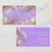 Lila lila Wellness-Center, Salon oder Butike mit Visitenkarte (Vorne/Hinten)