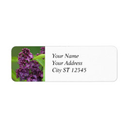Lila Lilac-Adressetikett