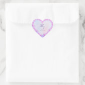 Lila Lilac-Aufkleber Herz-Aufkleber (Tasche)