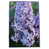 Lila Lilac Blooms Floral Mittlere Geschenktüte (Vorderseite)