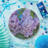 Lila Lilac Blooms Floral Pappteller (Party)