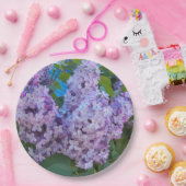Lila Lilac Blooms Floral Pappteller (Party)