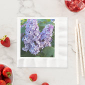 Lila Lilac Blooms Floral Serviette (Beispiel)