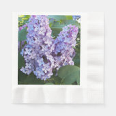 Lila Lilac Blooms Floral Serviette (Vorderseite)