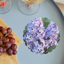 Lila Lilac Blooms Floral Untersetzer