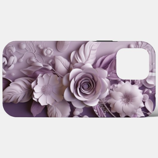 Lila Lilac Blume 3d Case-Mate iPhone Hülle (Rückseite (Horizontal))