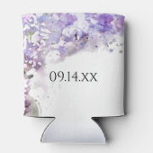 Lila Lilac Blume Aquarellfarben-Gastgeschenk Hochz Dosenkühler (Rückseite)