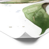 Lila Lilac Blume Art Print Poster (Ecke)