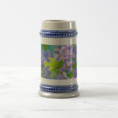 Lila Lilac-Blume Bierglas (Mittel)