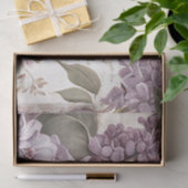 Lila Lilac Blume Butterfly Script Decoupage Seidenpapier (Geschenk)