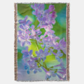 Lila Lilac-Blume Decke (Vorderseite Vertikal)