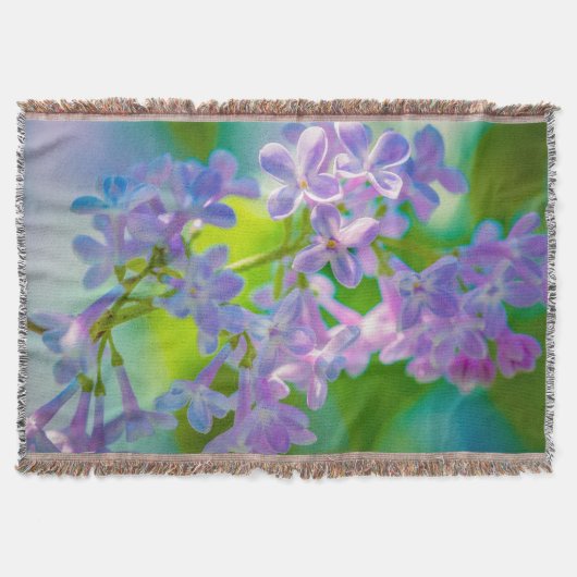 Lila Lilac-Blume Decke (Vorderseite)