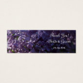 Lila Lilac Blume Gastgeschenk Hochzeit Tags (Vorderseite)